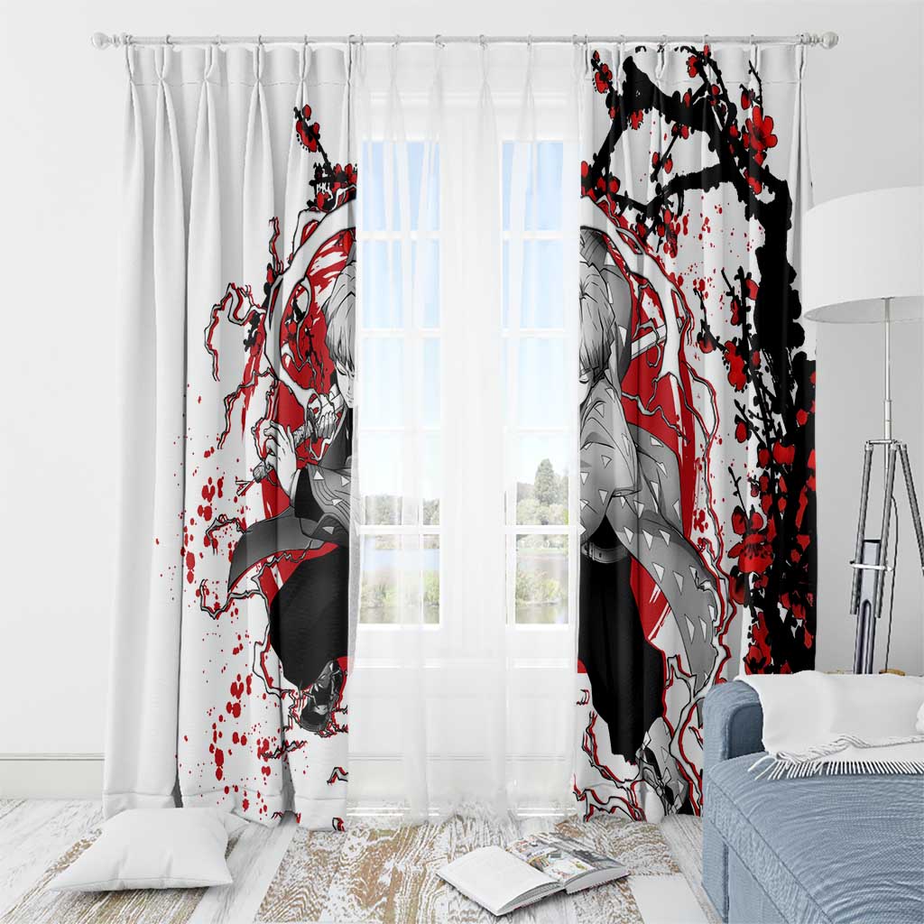 Zenitsu Agatsuma - Demon Slayer Window Curtain Anime Japan Style