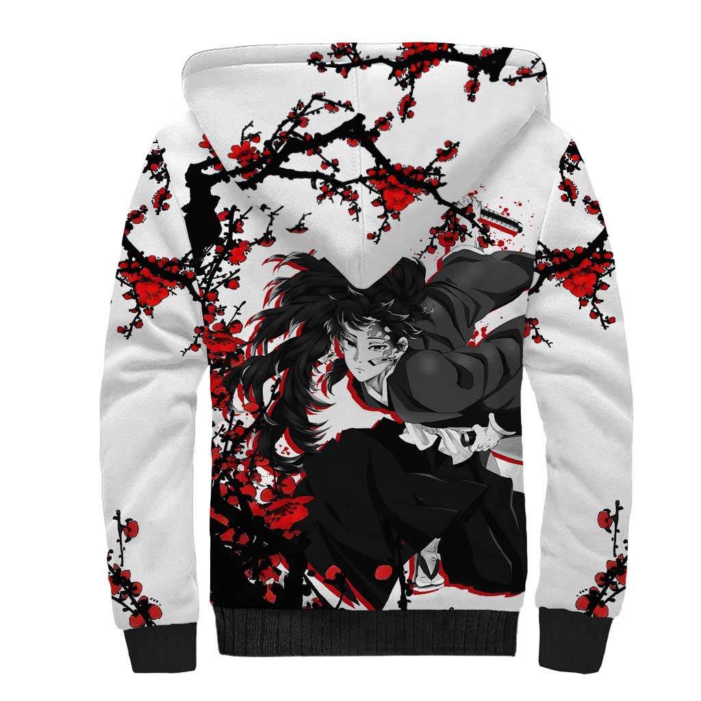 Yoriichi Tsugikuni - Demon Slayer Sherpa Hoodie Anime Japan Style