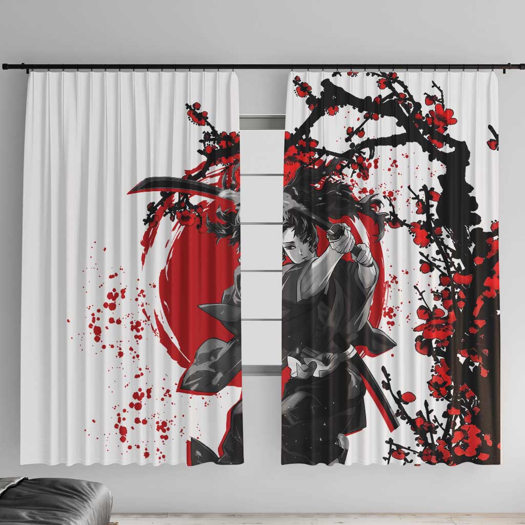 Yoriichi Tsugikuni - Demon Slayer Window Curtain Anime Japan Style