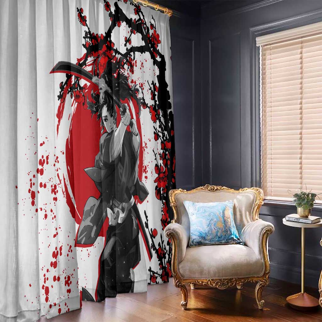 Yoriichi Tsugikuni - Demon Slayer Window Curtain Anime Japan Style