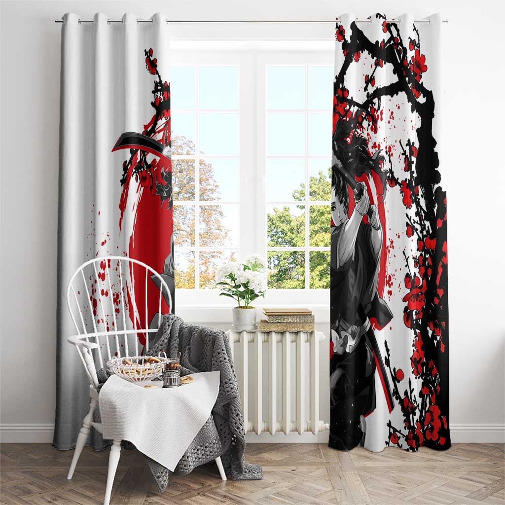 Yoriichi Tsugikuni - Demon Slayer Window Curtain Anime Japan Style