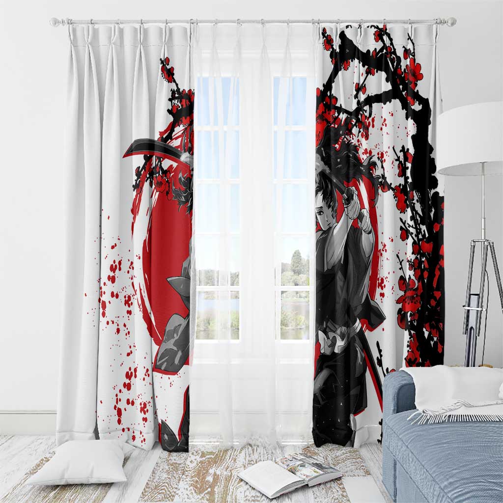 Yoriichi Tsugikuni - Demon Slayer Window Curtain Anime Japan Style