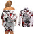 Mitsuri Kanroji - Demon Slayer Couples Matching Off Shoulder Short Dress and Long Sleeve Button Shirt Anime Japan Style