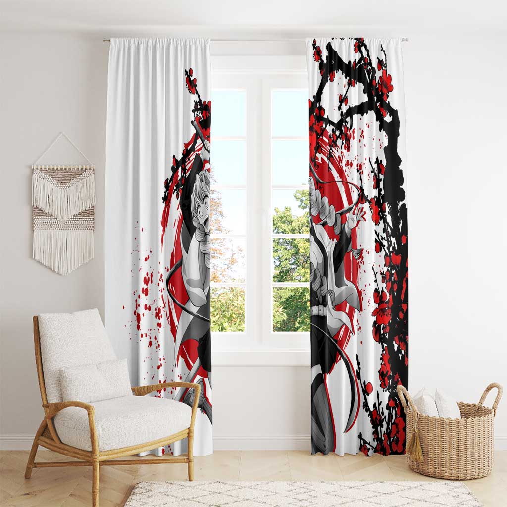 Mitsuri Kanroji - Demon Slayer Window Curtain Anime Japan Style