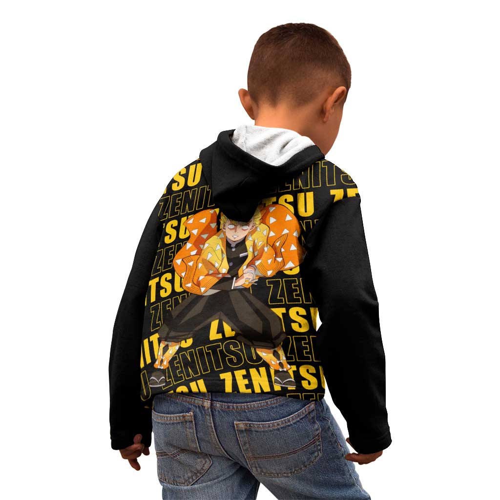 Zenitsu Agatsuma - Demon Slayer Kid Hoodie Anime Style