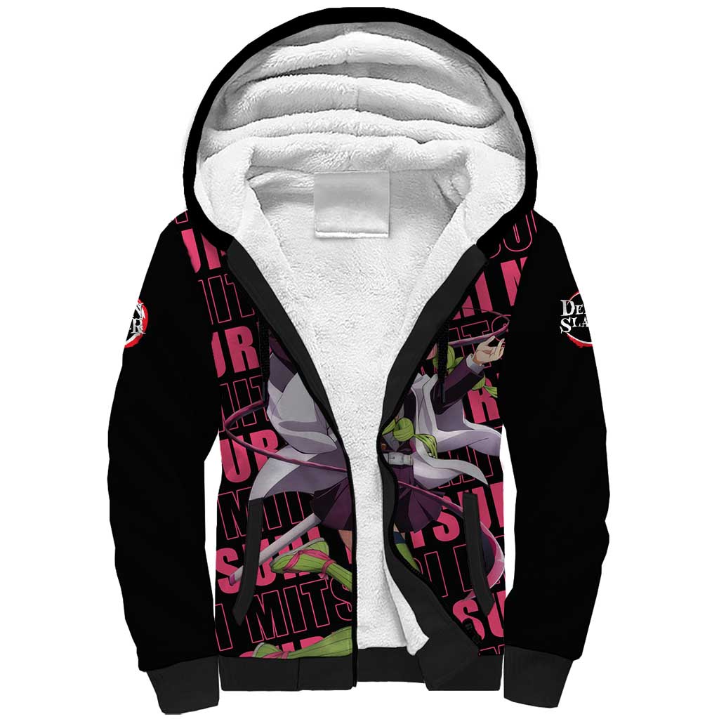 Mitsuri Kanroji - Demon Slayer Sherpa Hoodie Anime Style