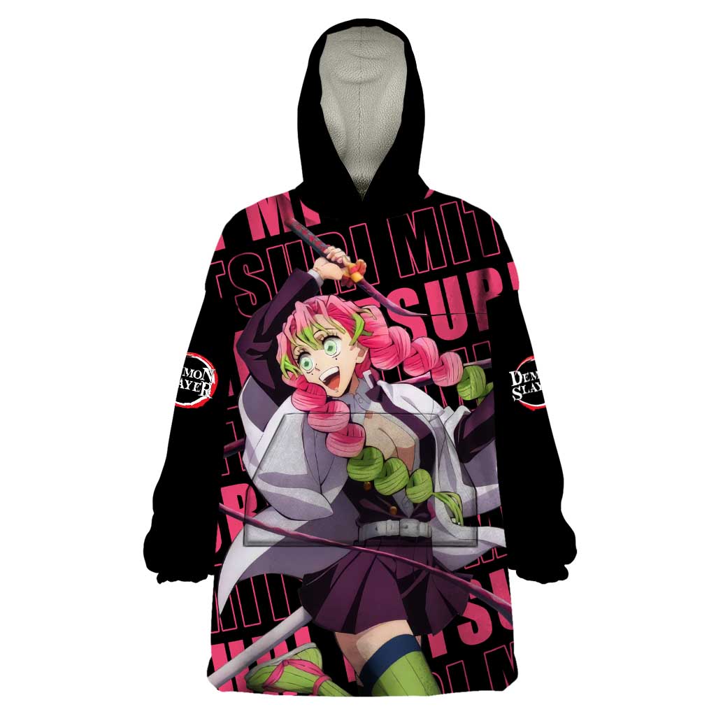 Mitsuri Kanroji - Demon Slayer Wearable Blanket Hoodie Anime Style