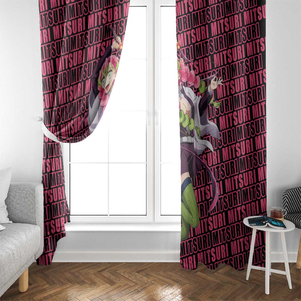 Mitsuri Kanroji - Demon Slayer Window Curtain Anime Style