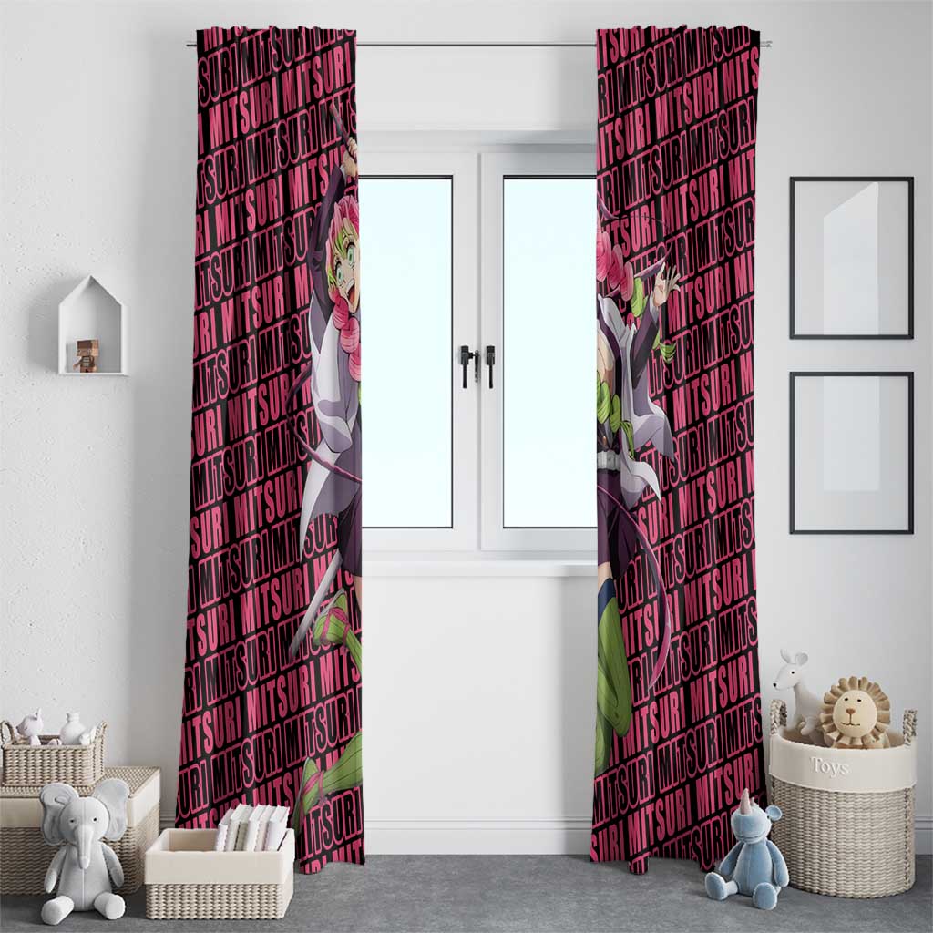 Mitsuri Kanroji - Demon Slayer Window Curtain Anime Style
