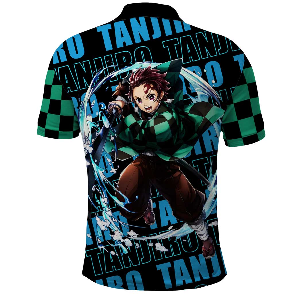 Tanjiro Kamado - Demon Slayer Polo Shirt Anime Style