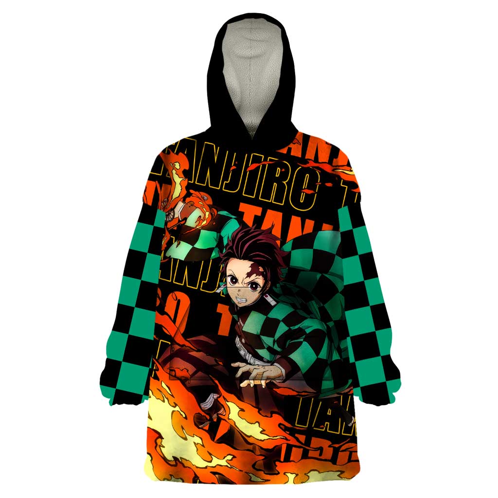 Tanjiro Kamado - Demon Slayer Wearable Blanket Hoodie Anime Style