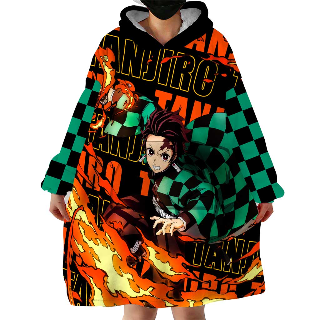 Tanjiro Kamado - Demon Slayer Wearable Blanket Hoodie Anime Style