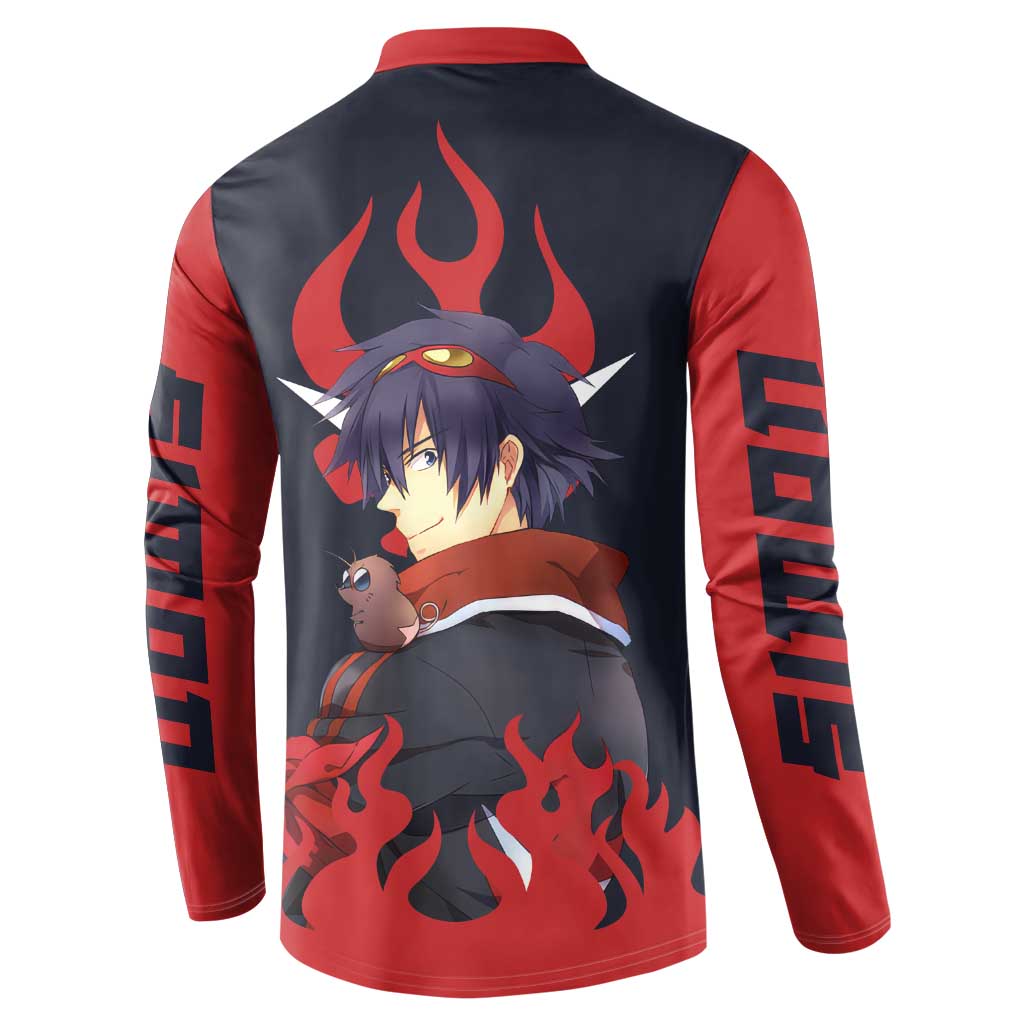 Simon - Tengen Toppa Guren Lagann Button Sweatshirt Anime Style