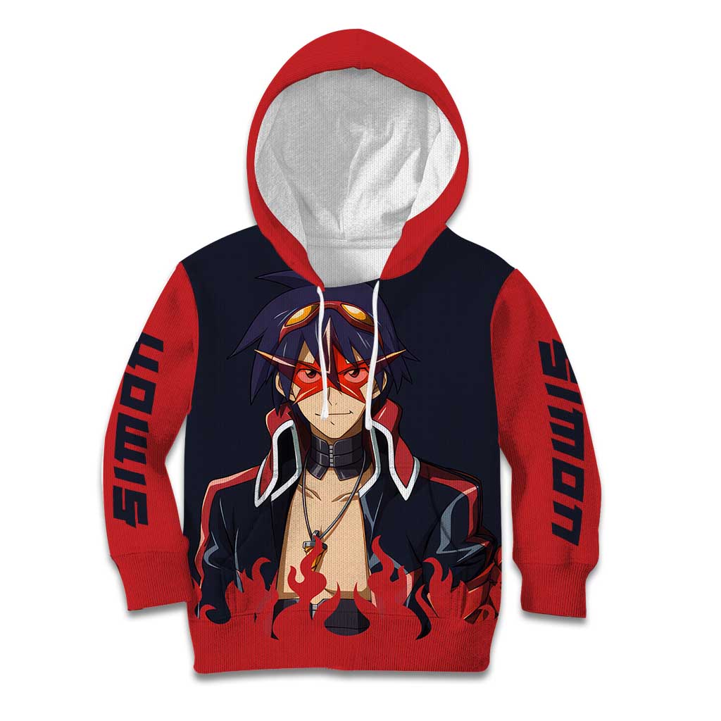 Simon - Tengen Toppa Guren Lagann Kid Hoodie Anime Style