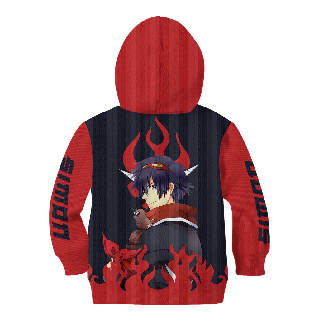 Simon - Tengen Toppa Guren Lagann Kid Hoodie Anime Style