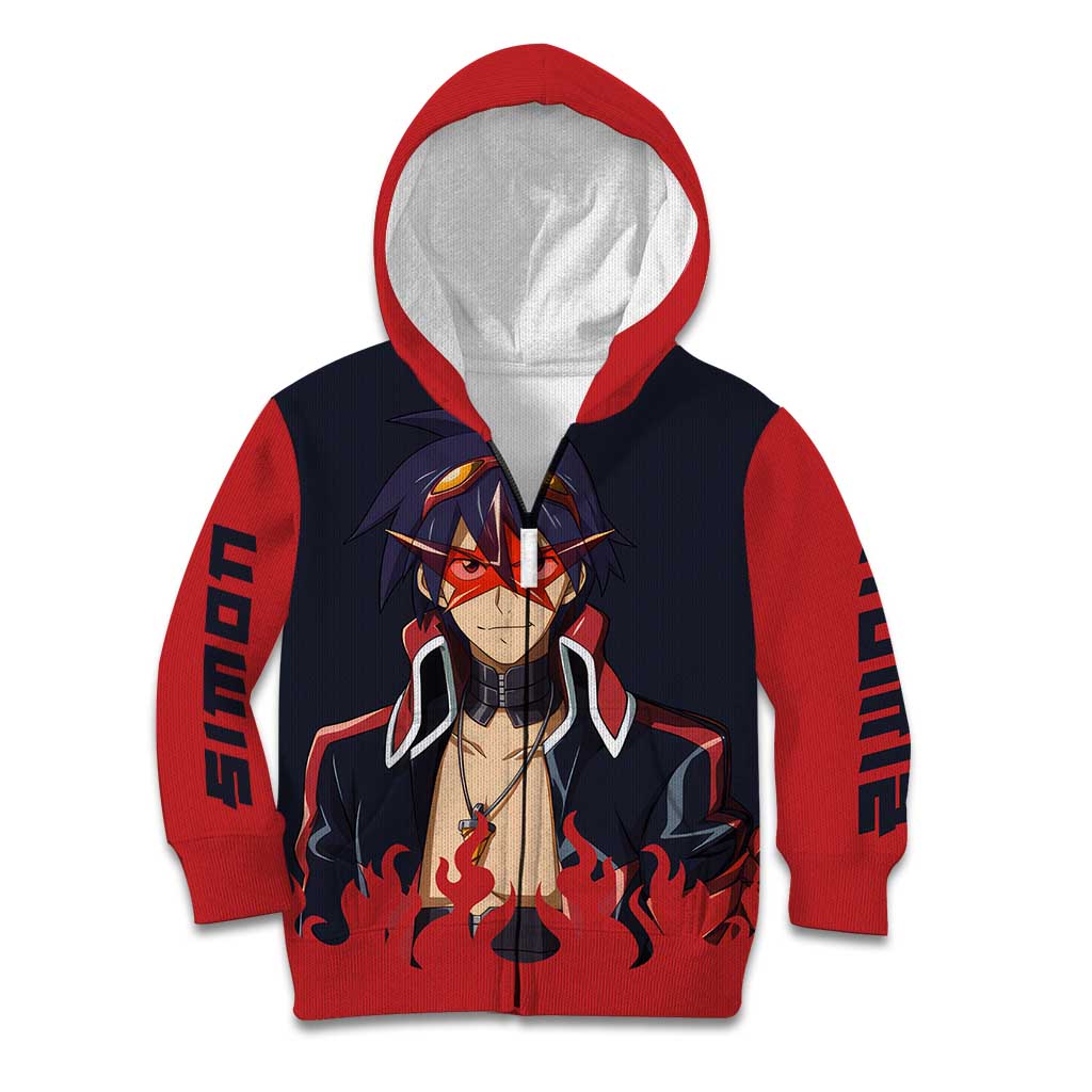 Simon - Tengen Toppa Guren Lagann Kid Hoodie Anime Style
