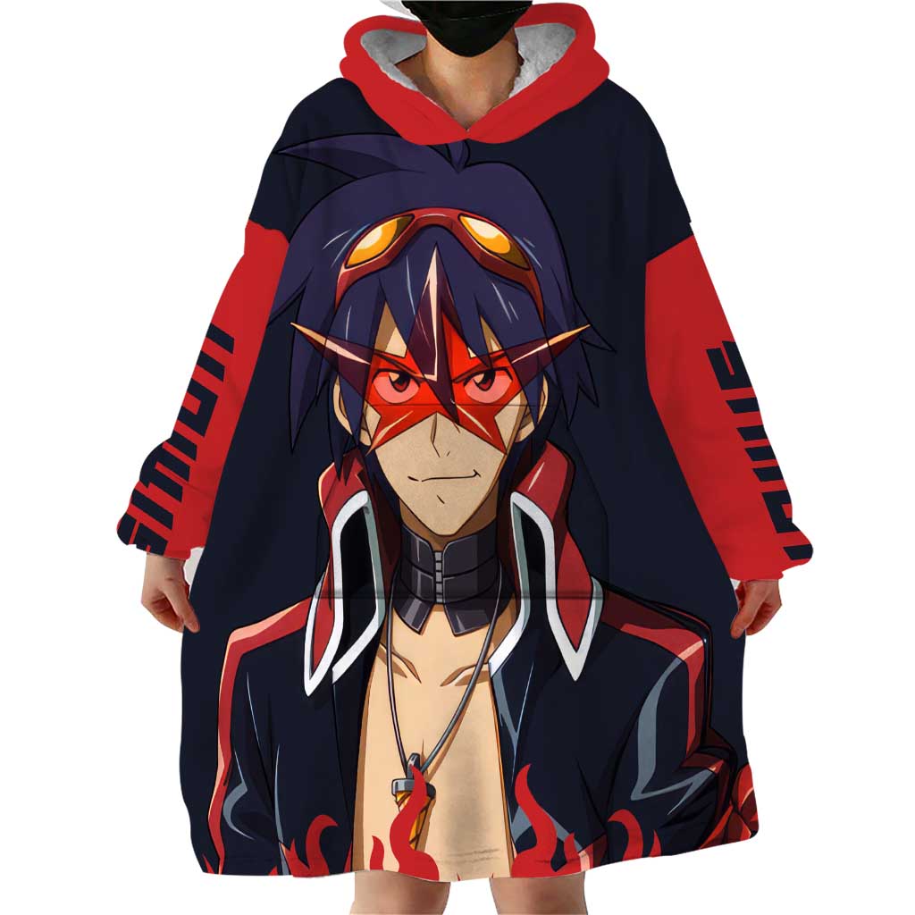 Simon - Tengen Toppa Guren Lagann Wearable Blanket Hoodie Anime Style