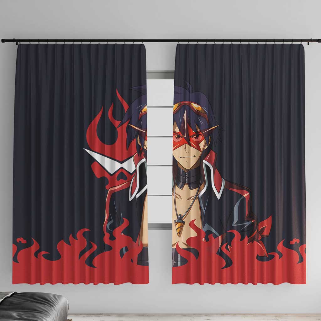 Simon - Tengen Toppa Guren Lagann Window Curtain Anime Style