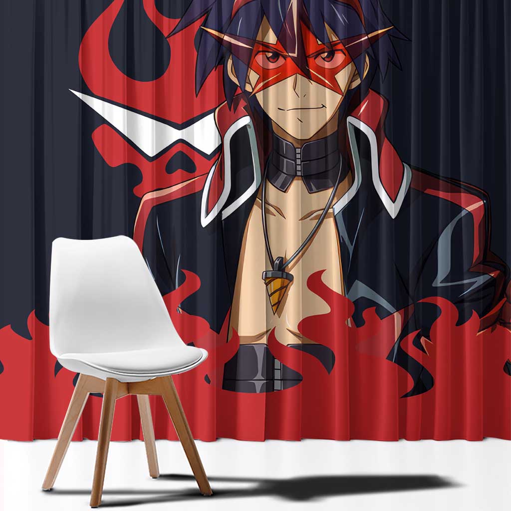 Simon - Tengen Toppa Guren Lagann Window Curtain Anime Style