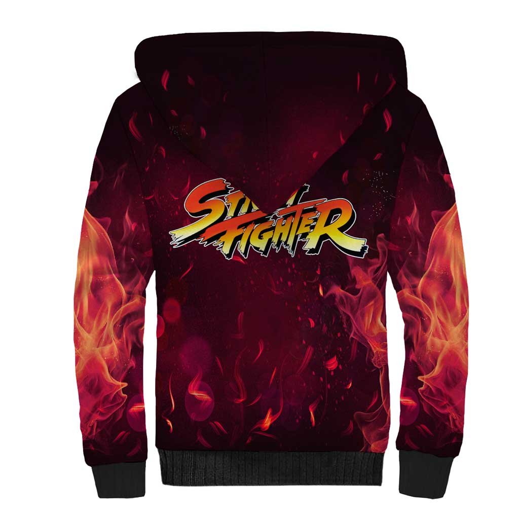 Ken - Street Fighter Sherpa Hoodie Anime Style