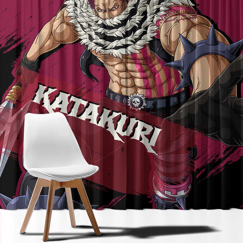 Charlotte Katakuri - One Piece Window Curtain Anime Style