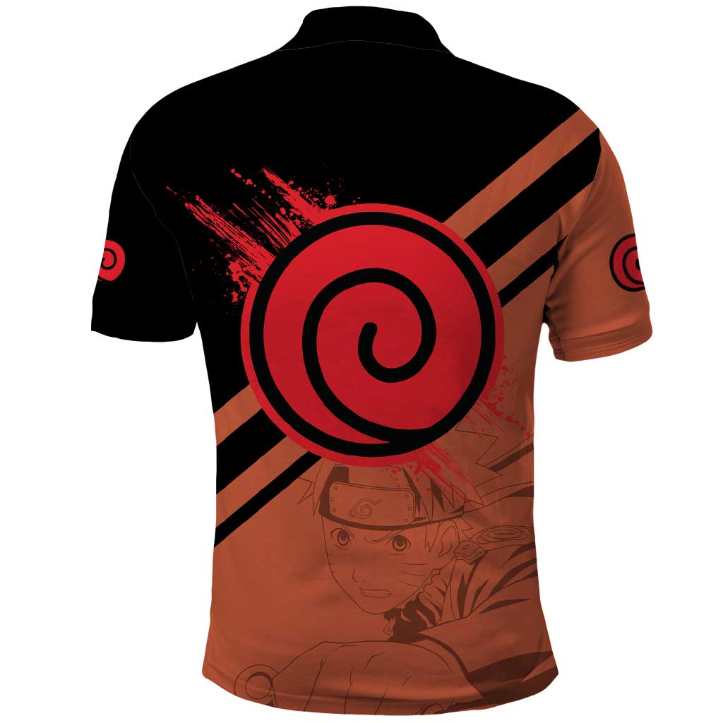 Uzumaki - Naruto Polo Shirt Anime Style