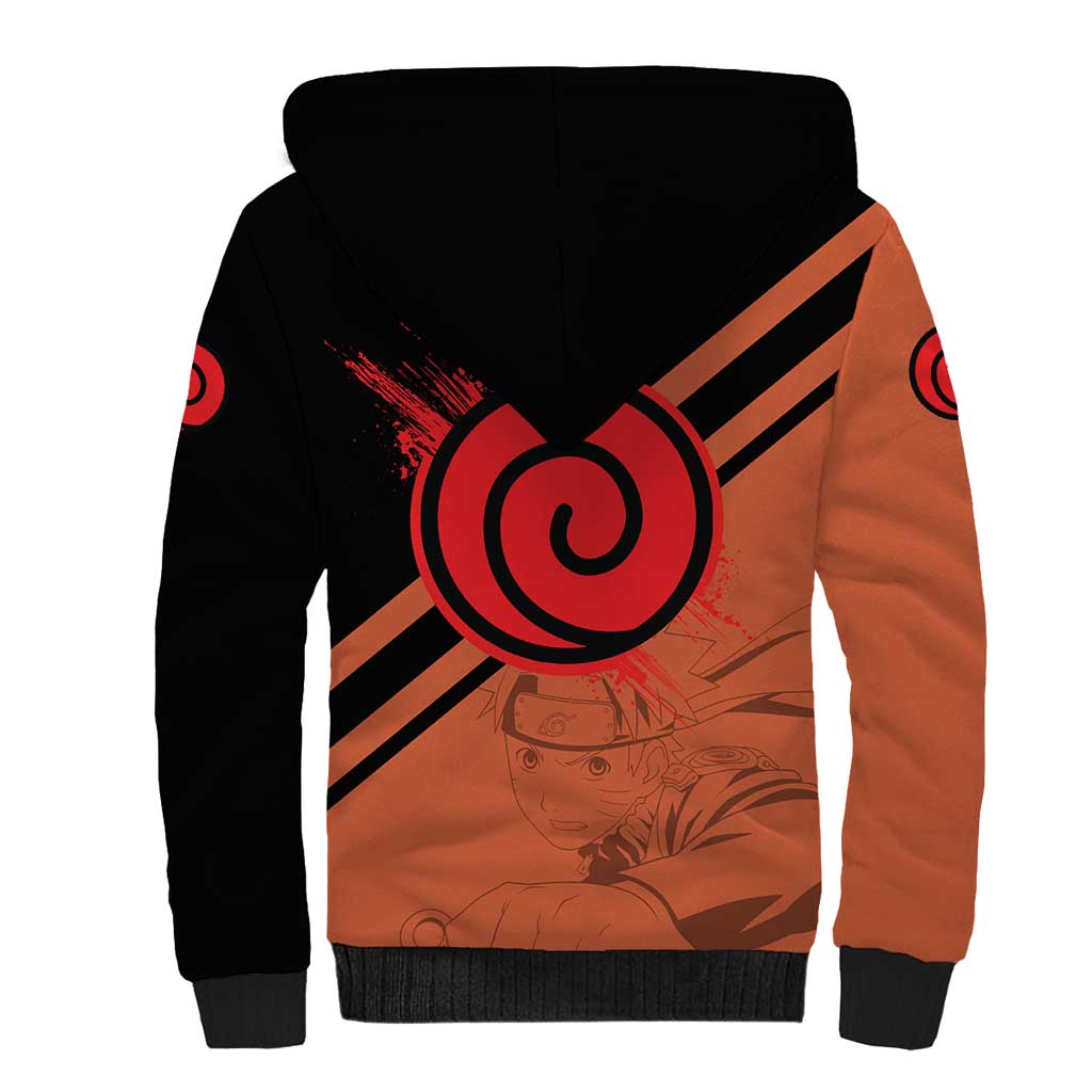 Uzumaki - Naruto Sherpa Hoodie Anime Style