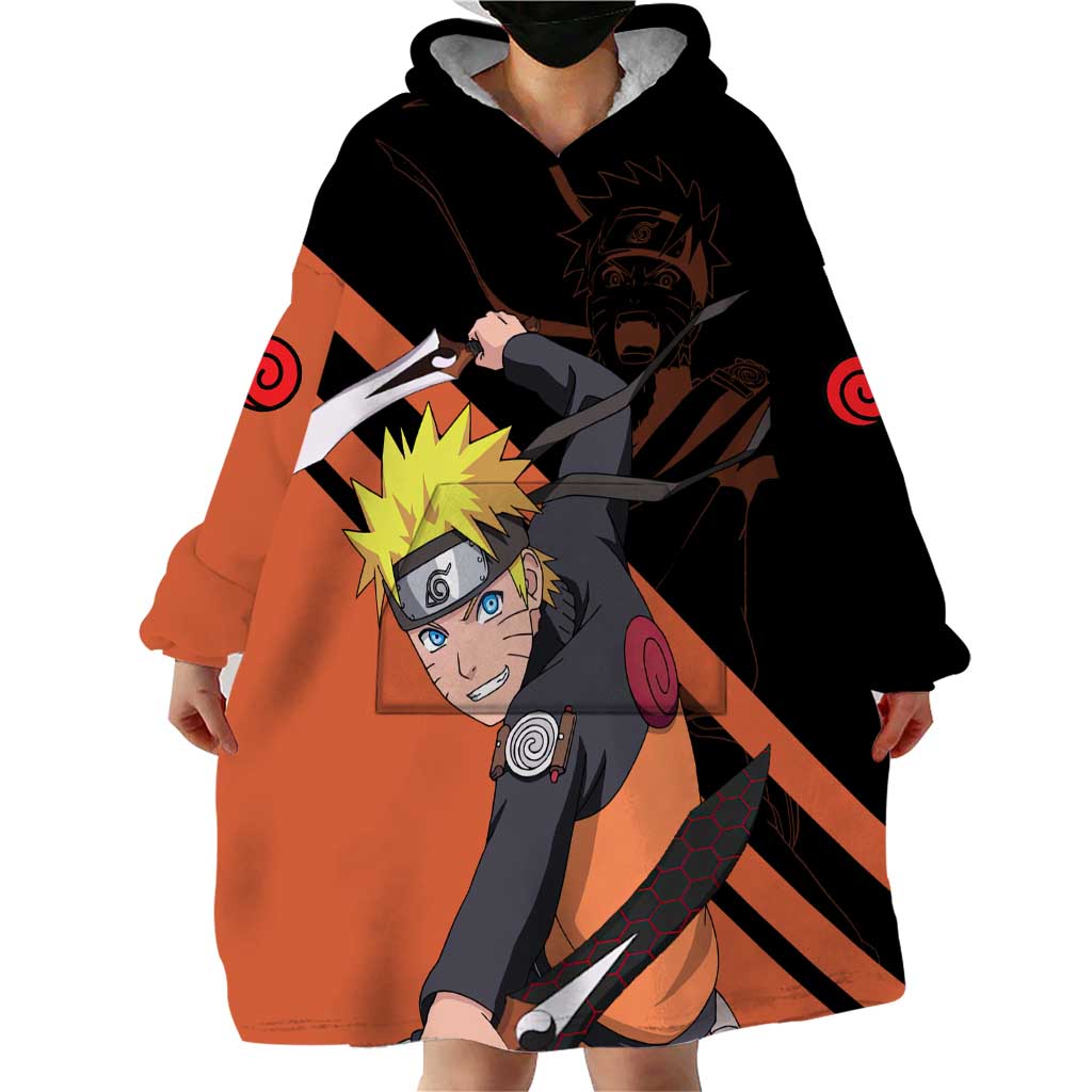 Uzumaki - Naruto Wearable Blanket Hoodie Anime Style