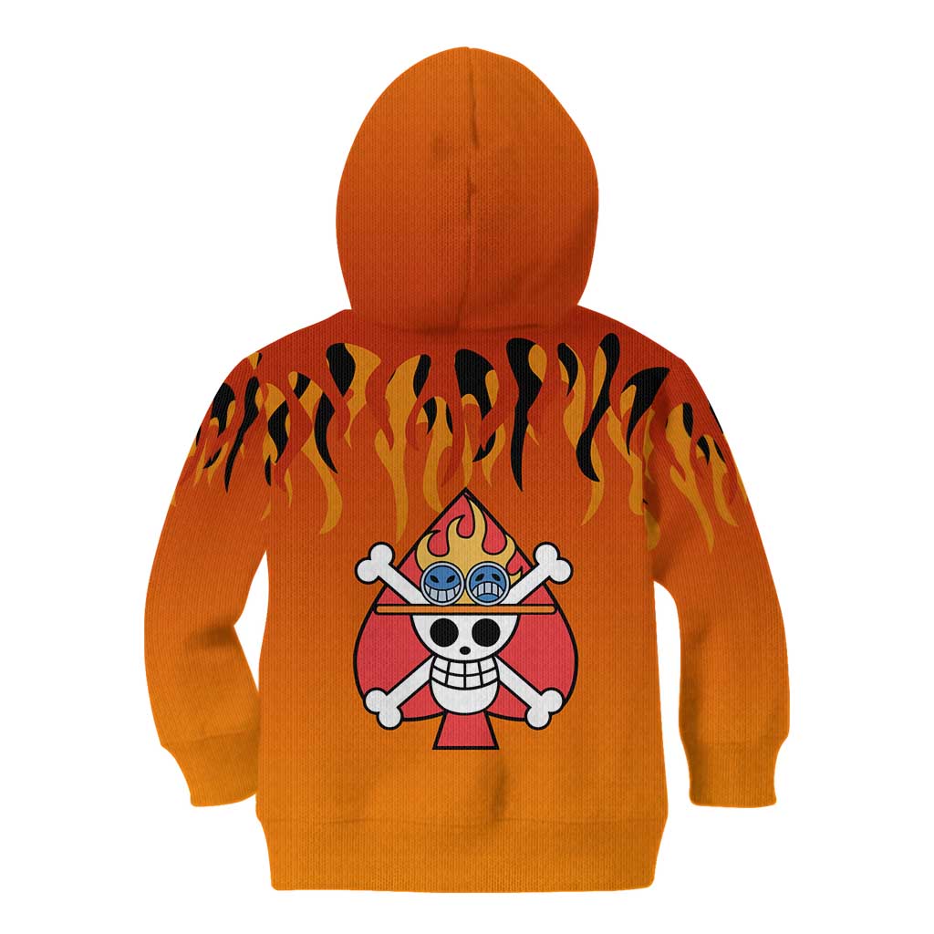Portgas D. Ace - One Piece Kid Hoodie Anime Style