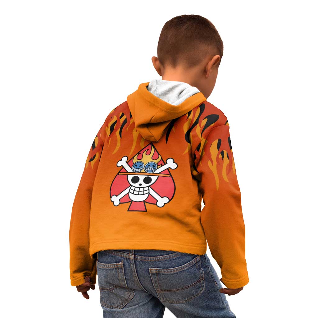 Portgas D. Ace - One Piece Kid Hoodie Anime Style
