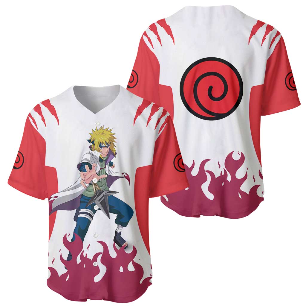Minato Namikaze - Naruto Baseball Jersey Anime Style