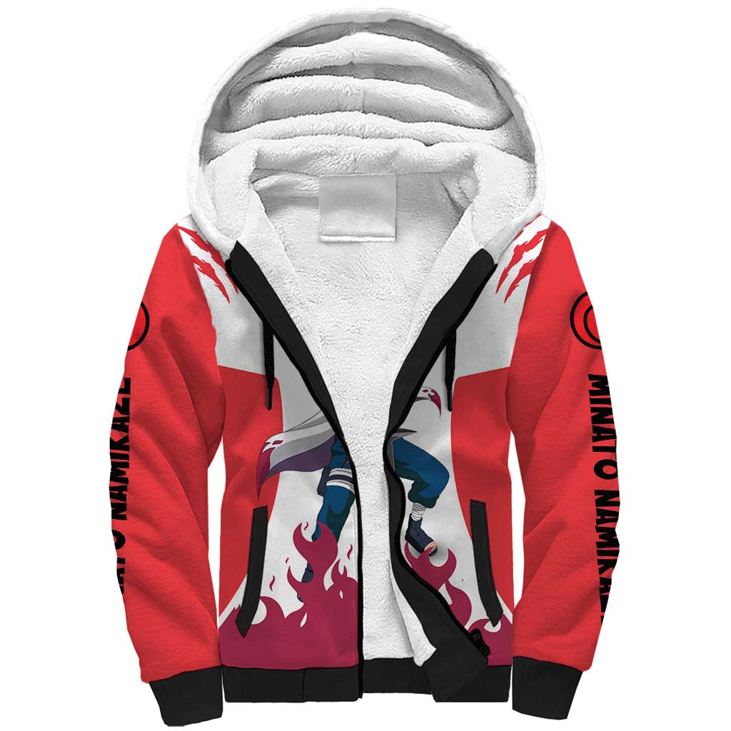 Minato Namikaze - Naruto Sherpa Hoodie Anime Style