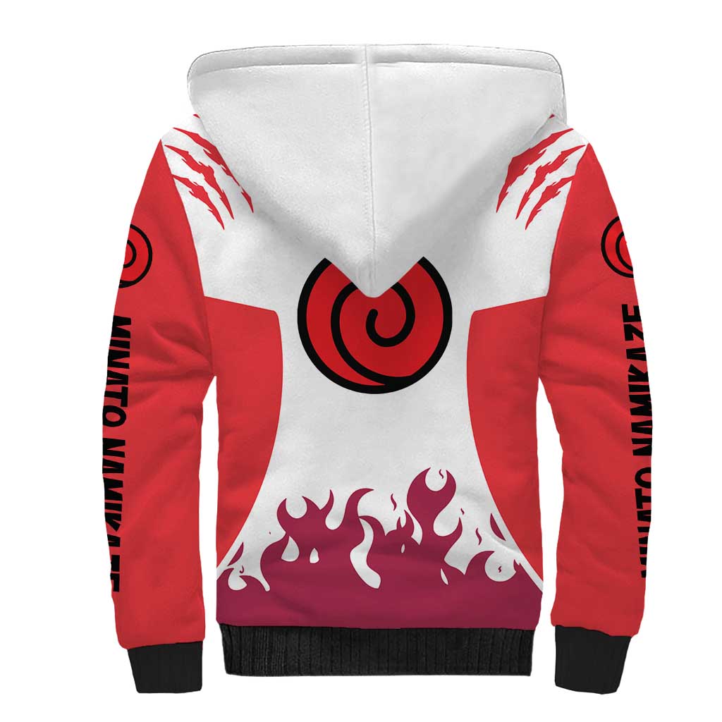 Minato Namikaze - Naruto Sherpa Hoodie Anime Style