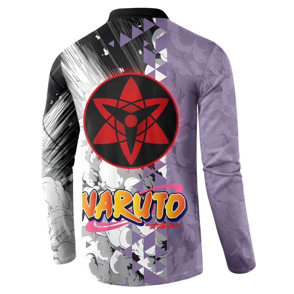 Uchiha Sasuke - Naruto Button Sweatshirt Anime Style