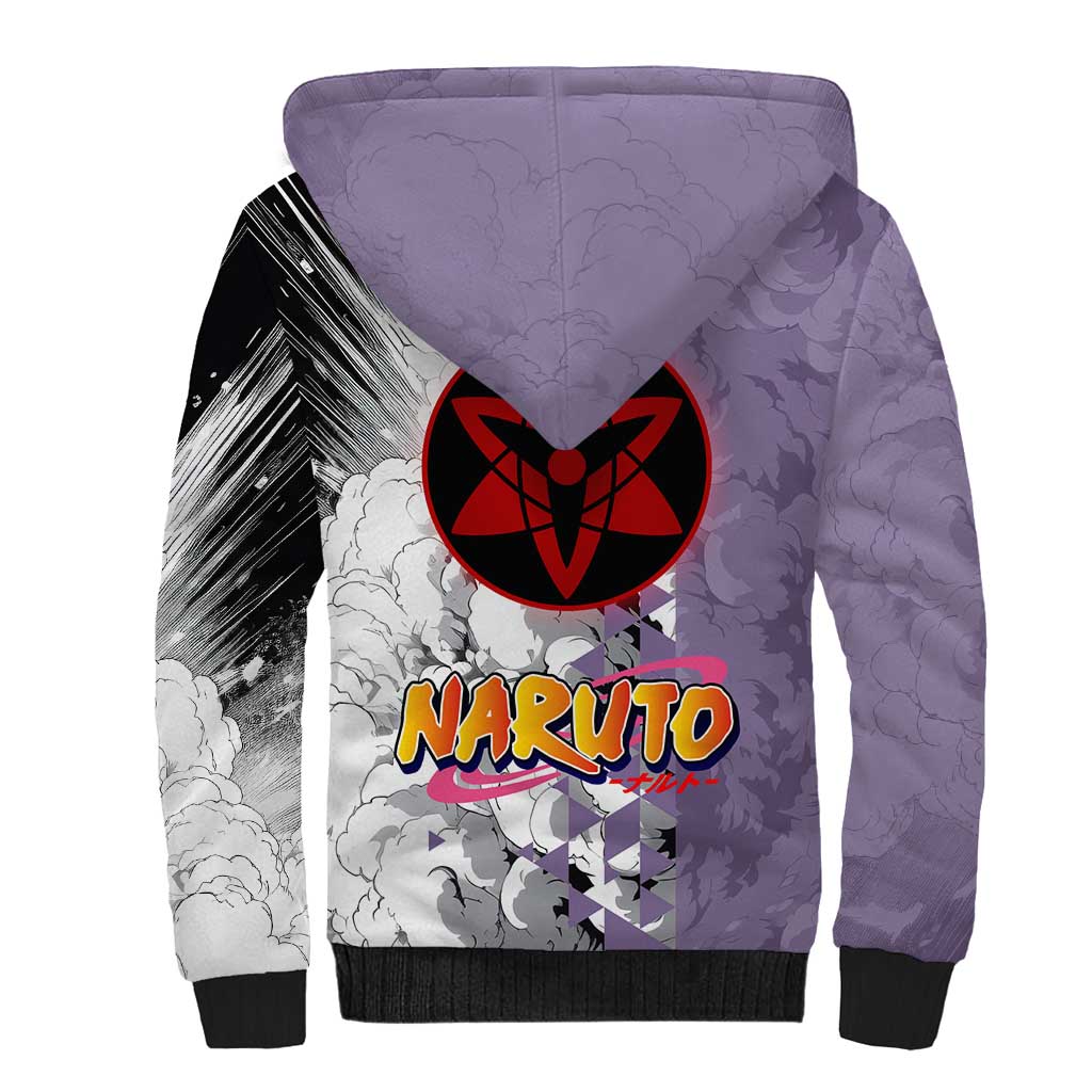 Uchiha Sasuke - Naruto Sherpa Hoodie Anime Style