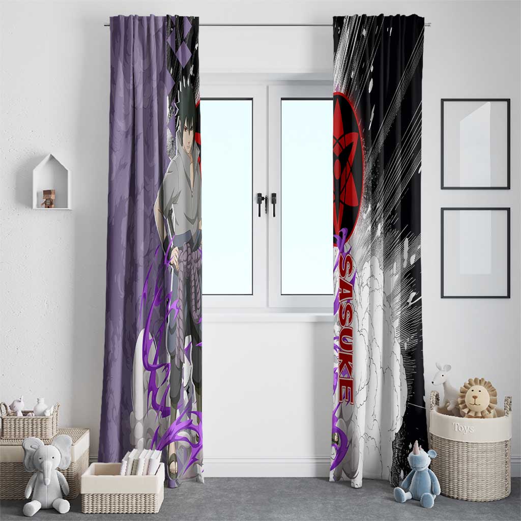 Uchiha Sasuke - Naruto Window Curtain Anime Style