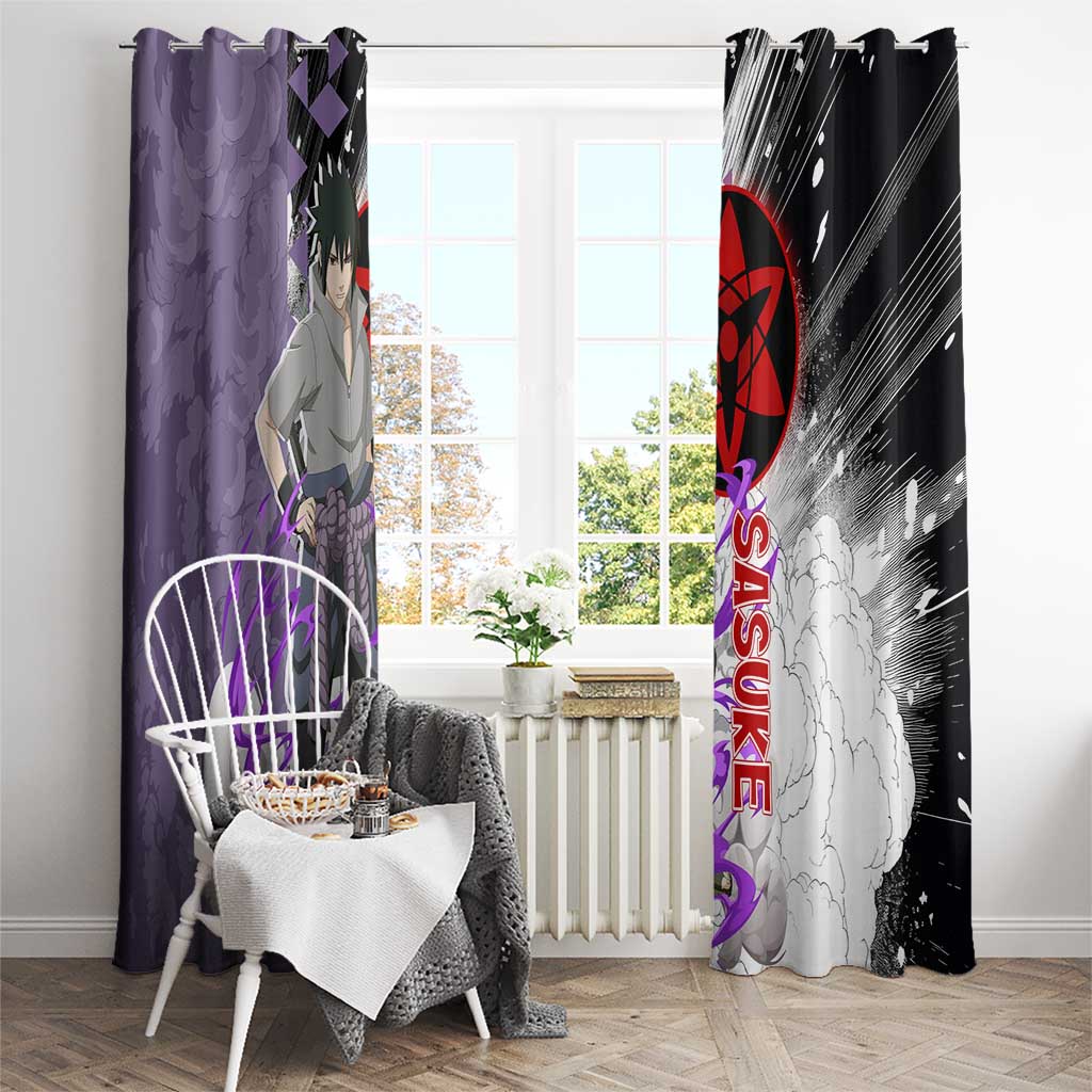 Uchiha Sasuke - Naruto Window Curtain Anime Style