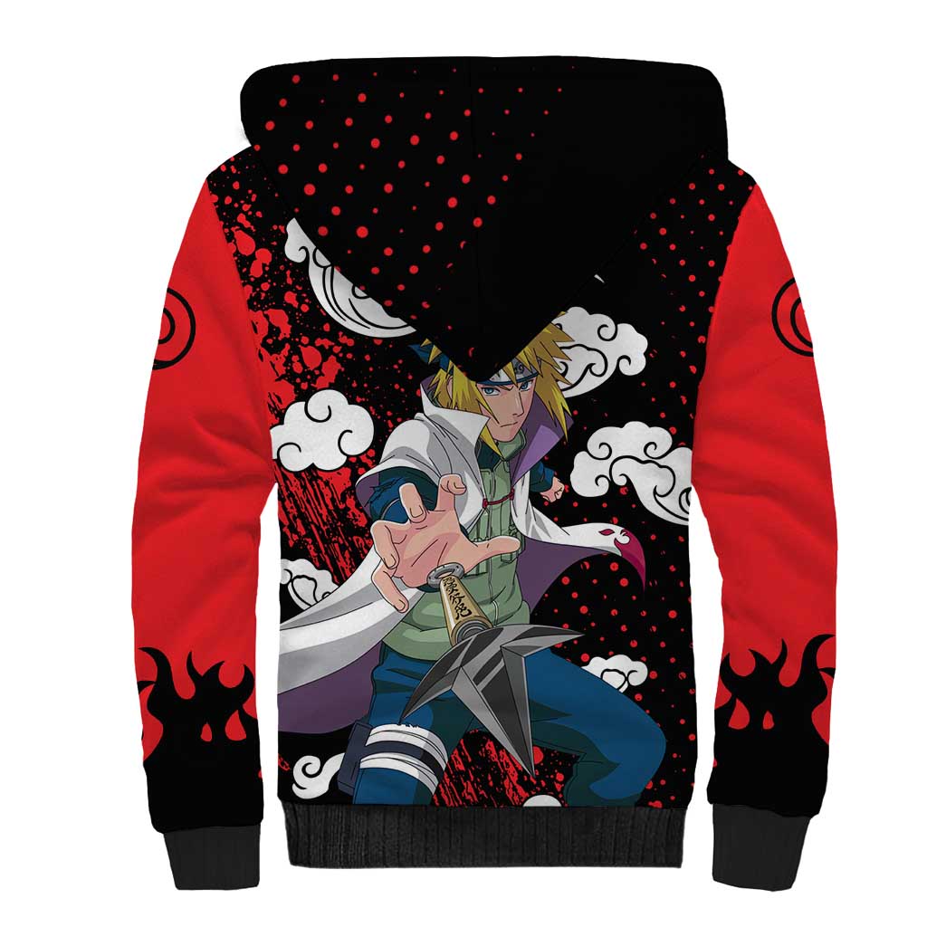 Minato Namikaze - Naruto Sherpa Hoodie Anime Style