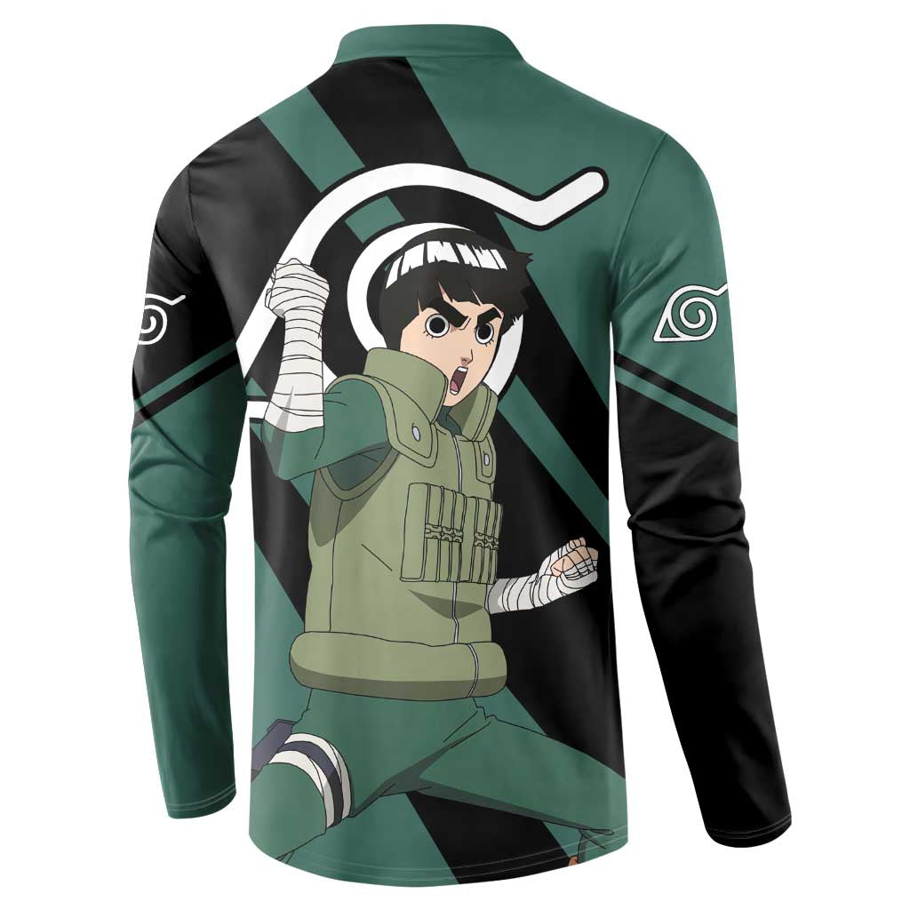 Rock Lee - Naruto Button Sweatshirt Anime Style