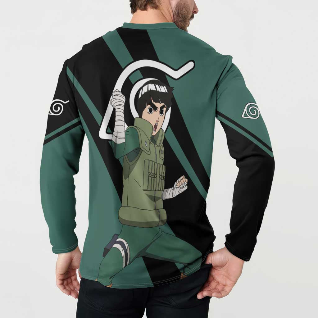 Rock Lee - Naruto Button Sweatshirt Anime Style