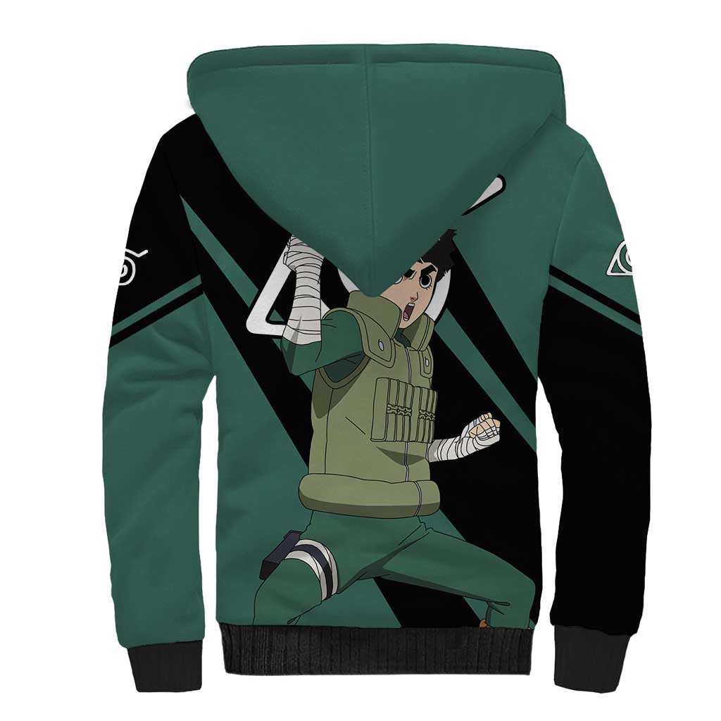 Rock Lee - Naruto Sherpa Hoodie Anime Style