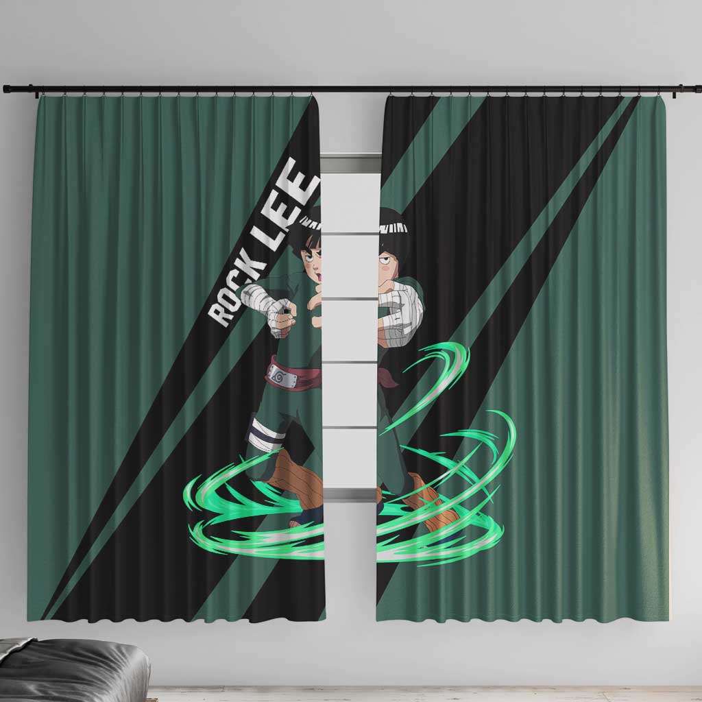 Rock Lee - Naruto Window Curtain Anime Style