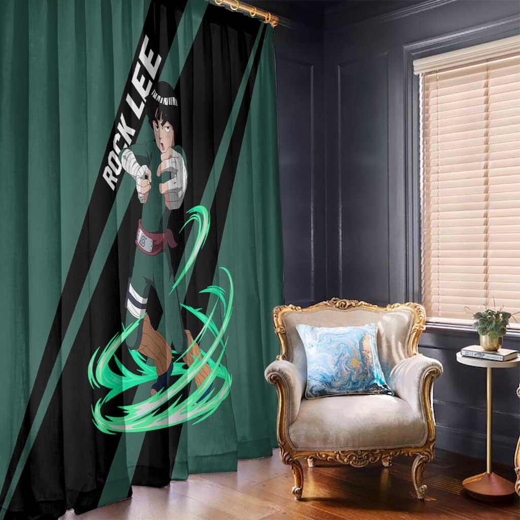 Rock Lee - Naruto Window Curtain Anime Style