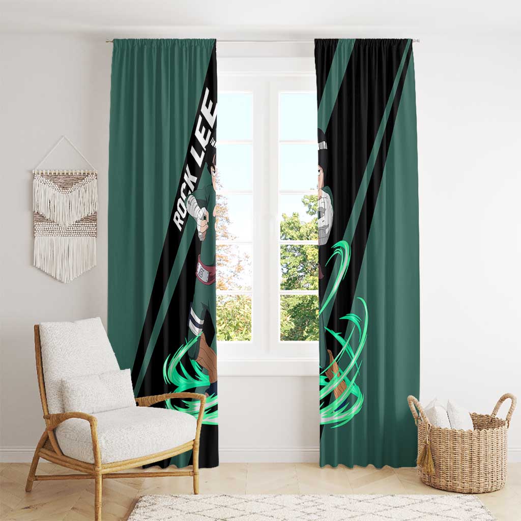 Rock Lee - Naruto Window Curtain Anime Style