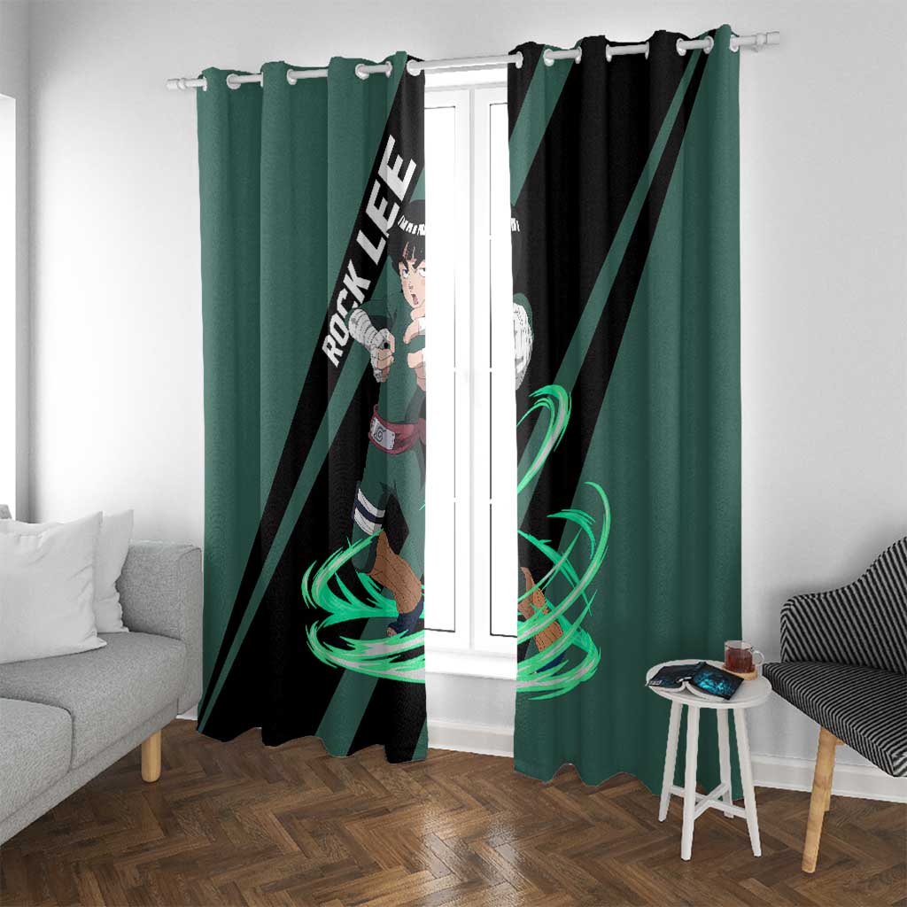 Rock Lee - Naruto Window Curtain Anime Style