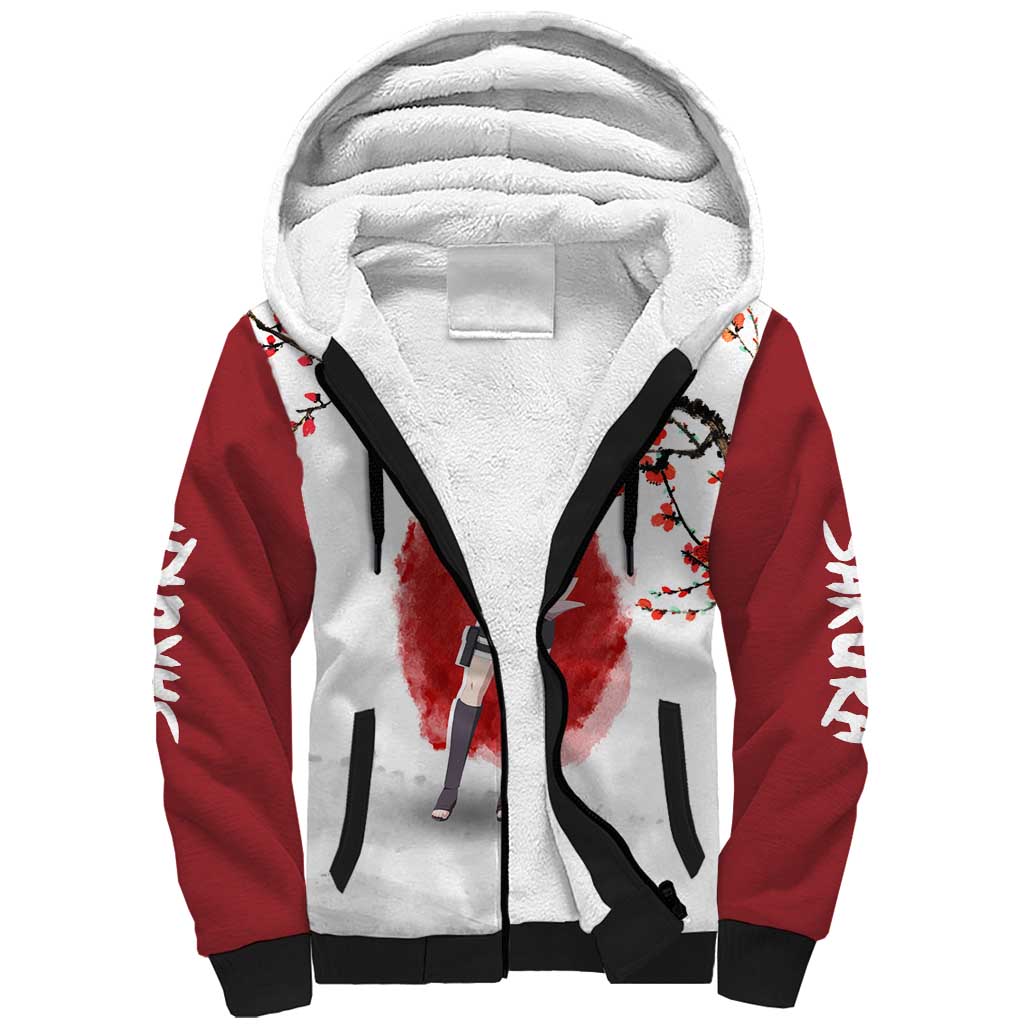 Sakura Haruno - Dragon Ball Sherpa Hoodie Anime Style
