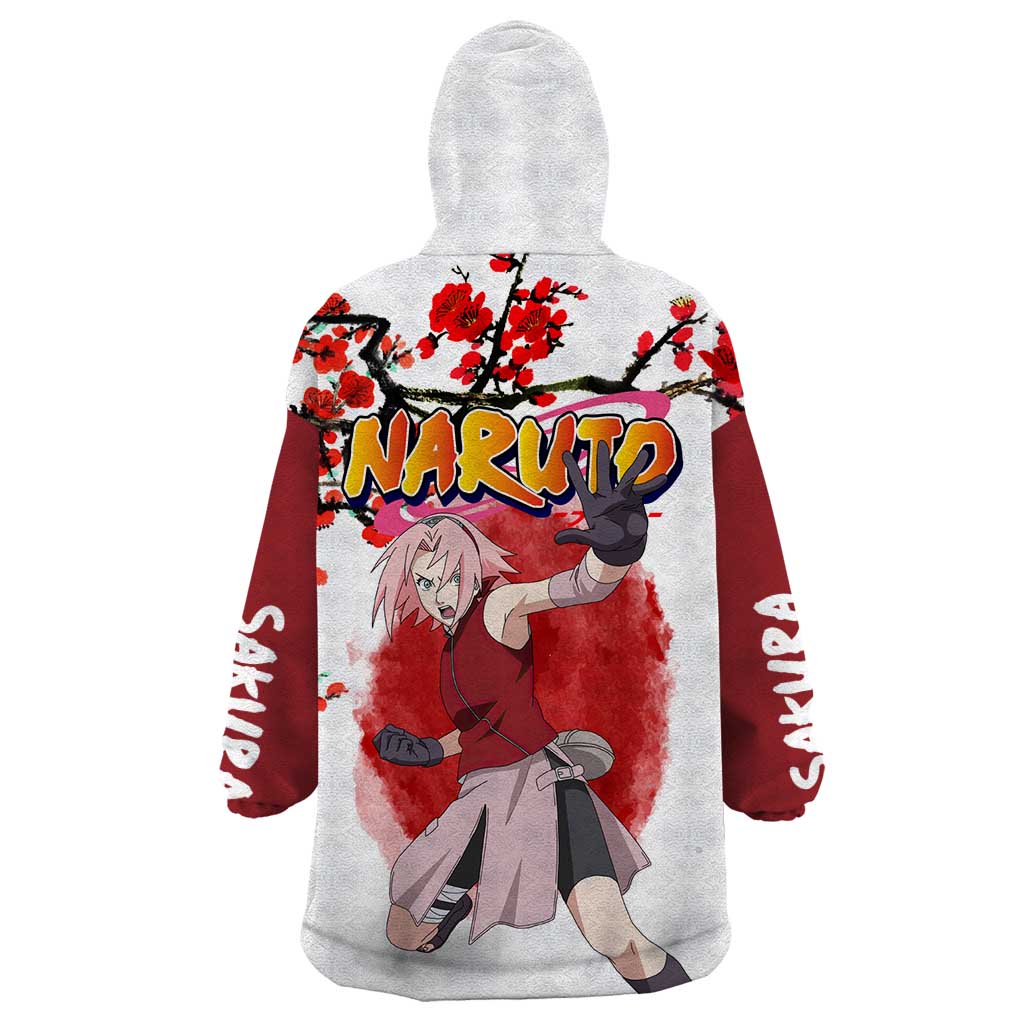 Sakura Haruno - Dragon Ball Wearable Blanket Hoodie Anime Style