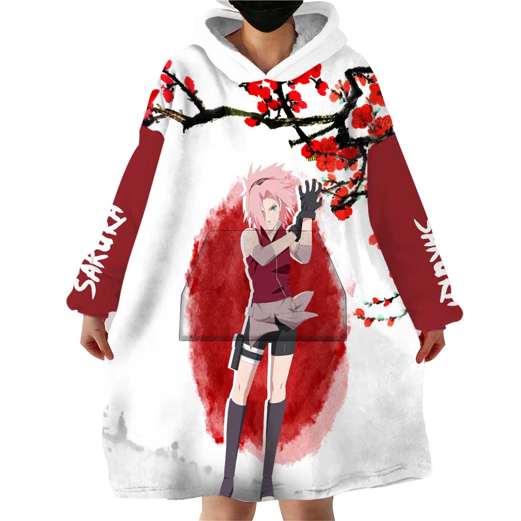 Sakura Haruno - Dragon Ball Wearable Blanket Hoodie Anime Style