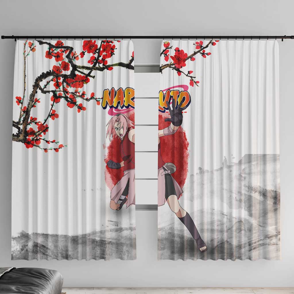 Sakura Haruno - Dragon Ball Window Curtain Anime Style