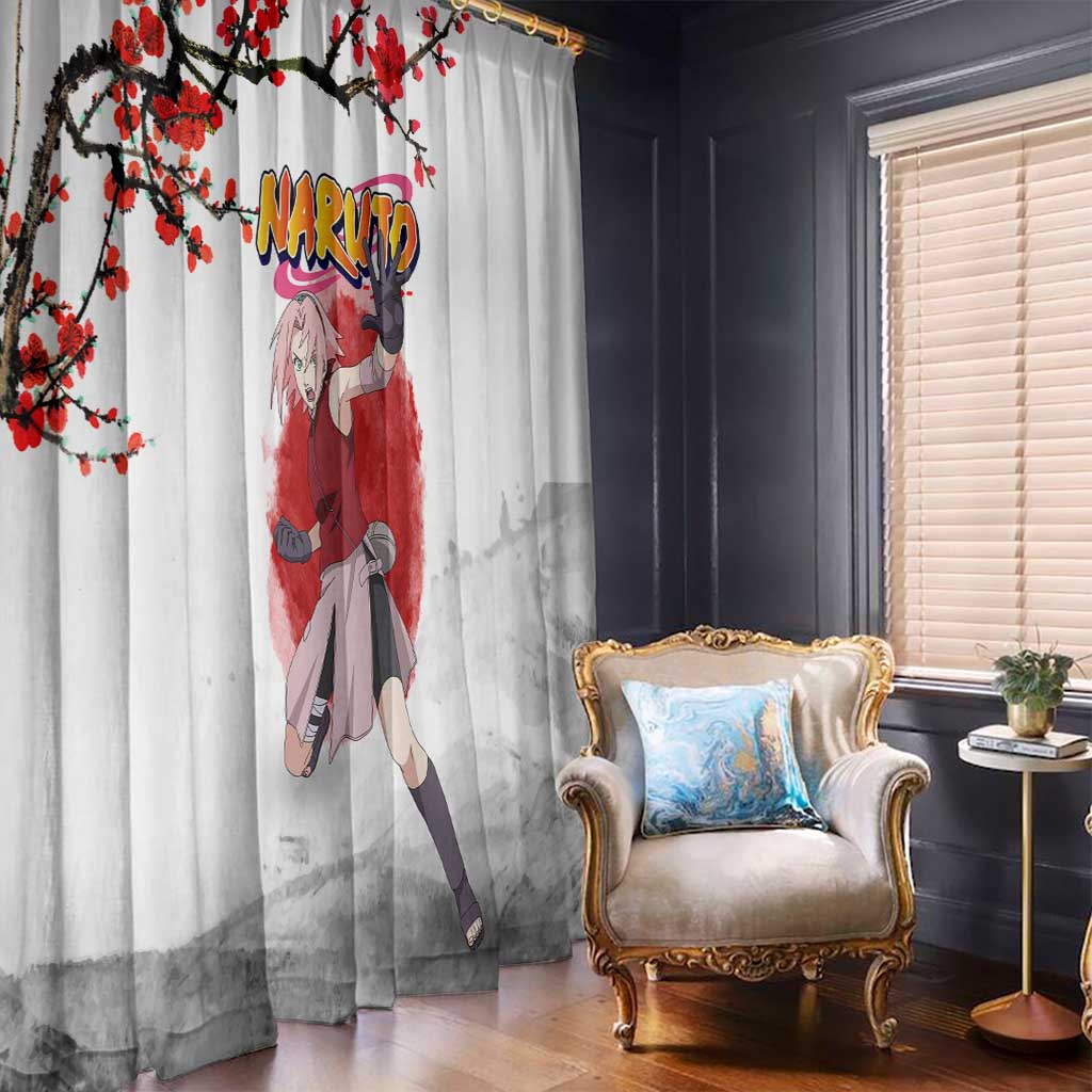 Sakura Haruno - Dragon Ball Window Curtain Anime Style